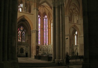 View of the Transept and the East End by French School
